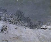 Claude Monet The Road in front of Saint-Simeon Farm in Winter Spain oil painting artist